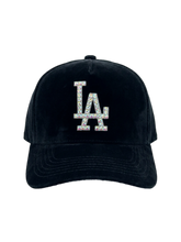 Load image into Gallery viewer, LA rhinestone velour hat

