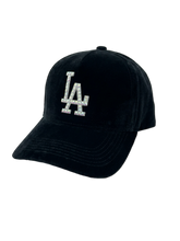 Load image into Gallery viewer, LA rhinestone velour hat
